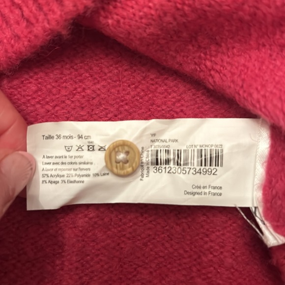 Boutchou Toddler Sweater size 36 months NEVER WORN - Picture 5 of 10